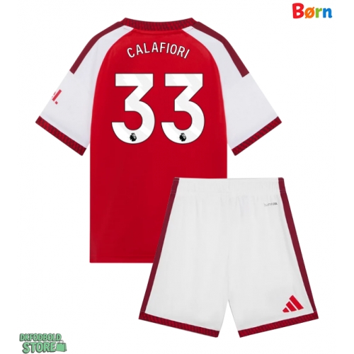 Arsenal Riccardo Calafiori #33 Replika Babytøj Hjemmebanesæt Børn 2026-27 Kortærmet (+ Korte bukser)